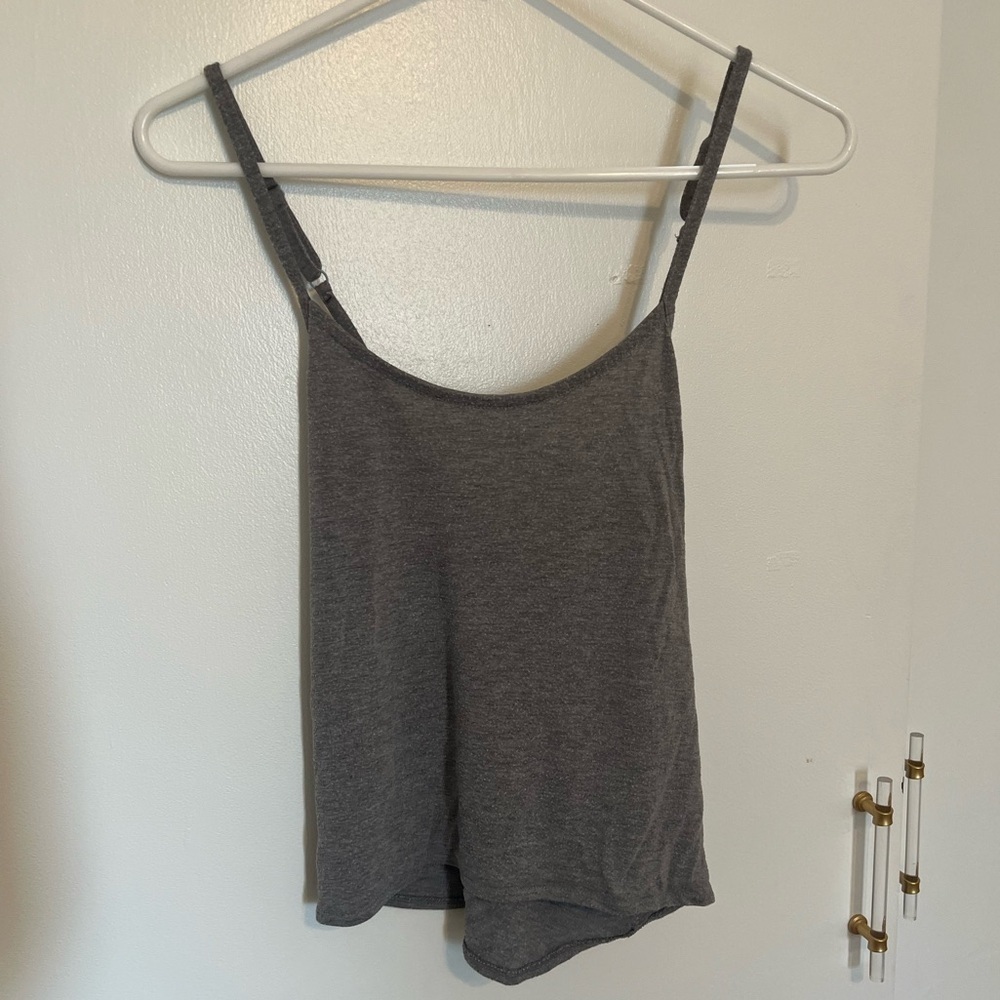 Xhilaration L Gray Cami Pajama Lpunge Crop Top